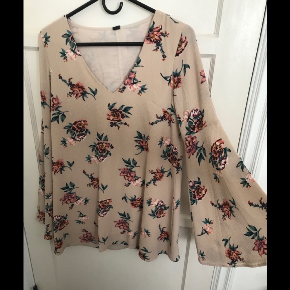 Oversized long sleeve dress shirt